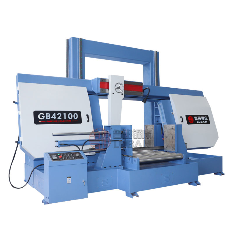GB42100半自动带锯床_鲁班锯床